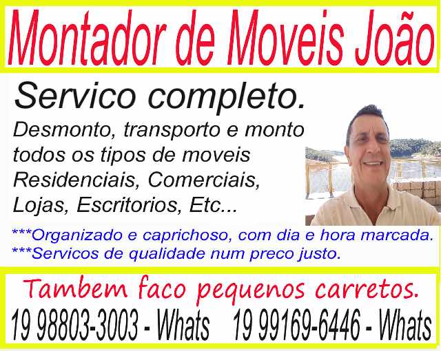 Foto 1 - Montador de Moveis Hortolandia Sumaré Cosmópolis